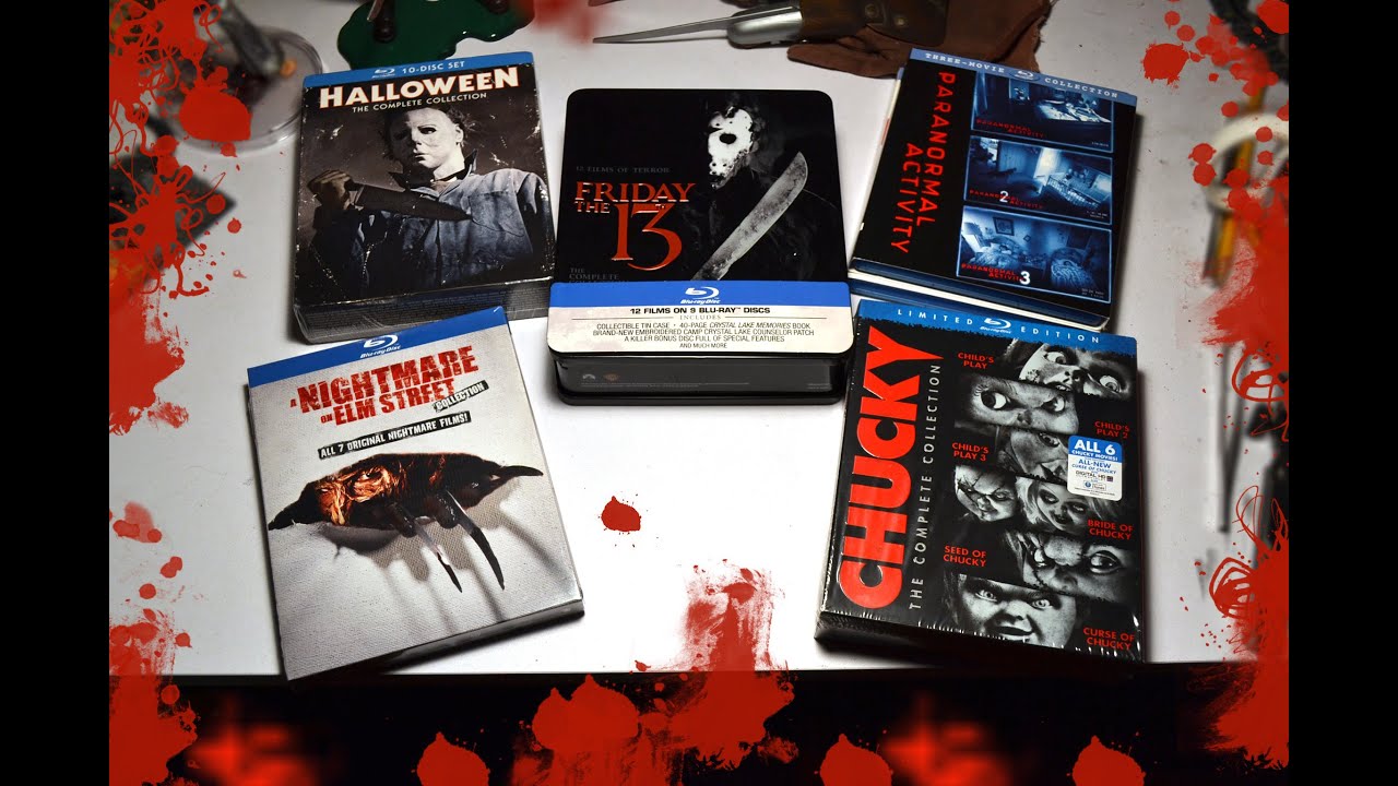 «Хэллоуин», «Пятница, 13-е», «Кошмар на улице Вязов», «Чаки» Blu-Ray коллекции