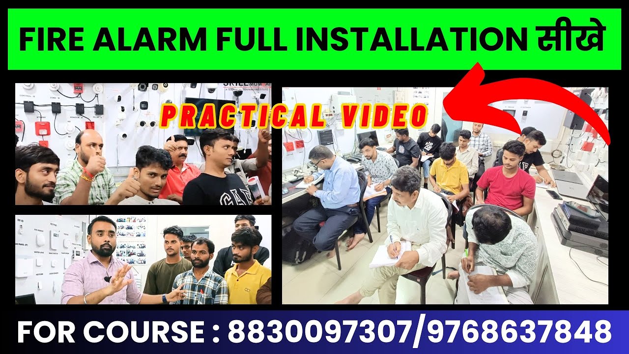 Fire Alarm Full Installation सीखे | Step by Step Complete Guide in Hindi 🚨🔥| Skill Mumbai