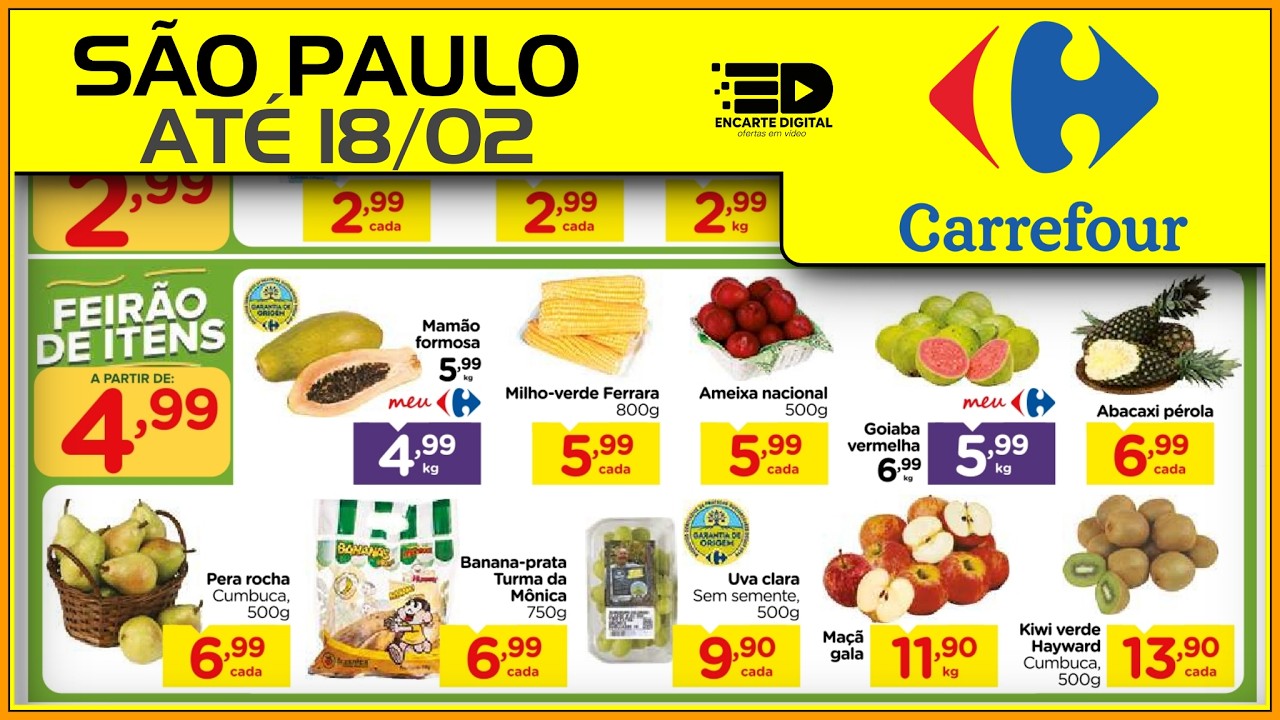 Encarte Carrefour Atualizado | Açougue, Hortifruti e Muito Mais em Ofertas - ATÉ 18/02
