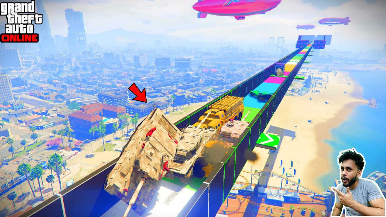 Tankers Got Stuck In This Face To Face Race GTA 5