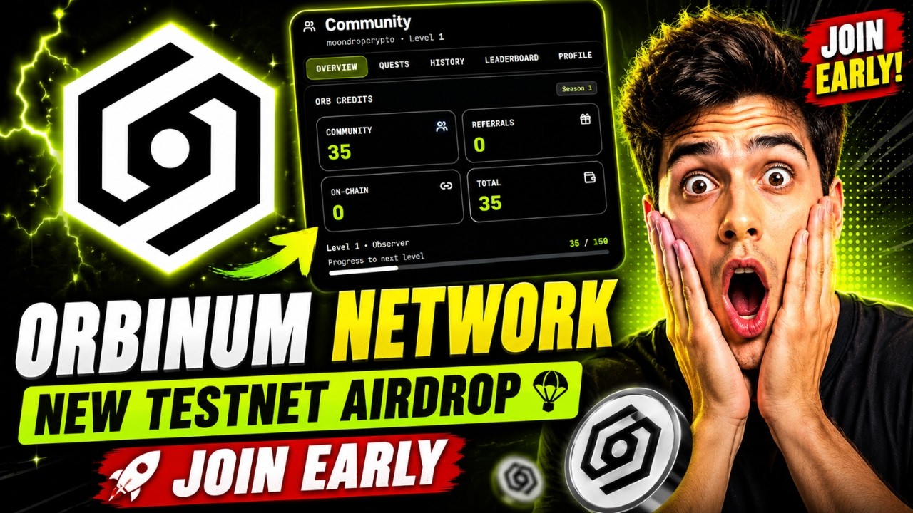 Orbinum Network Testnet Airdrop Full Guide 🔥 | New Testnet Airdrop