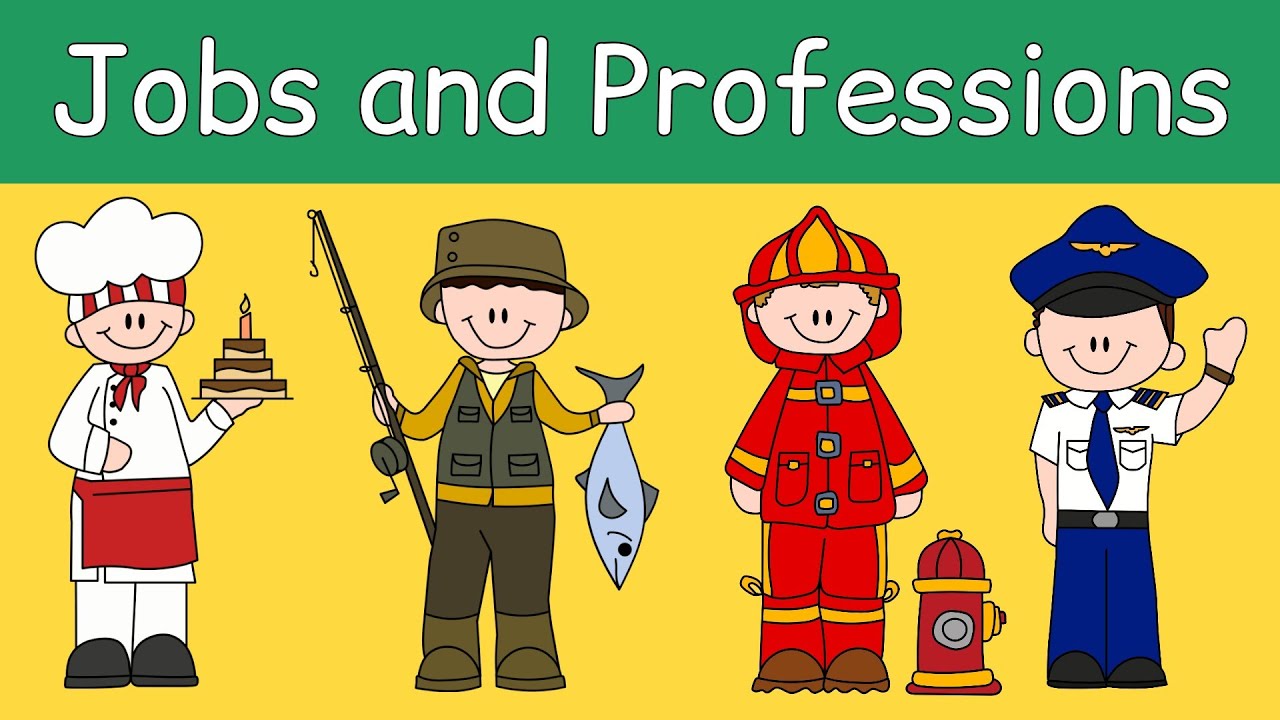 Jobs and Professions in English for Kids | Learn Occupations with Fun Pictures