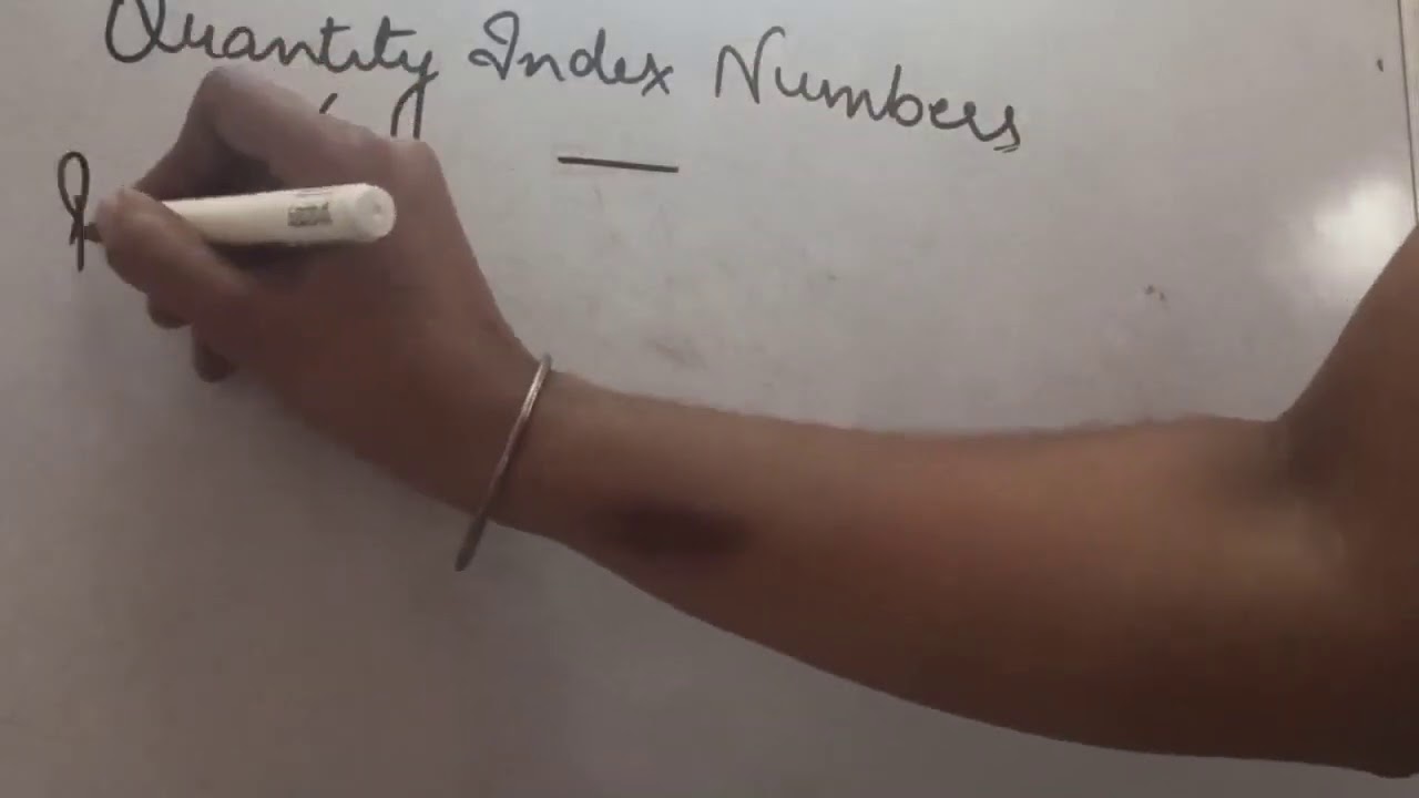 Quantity Index Numbers