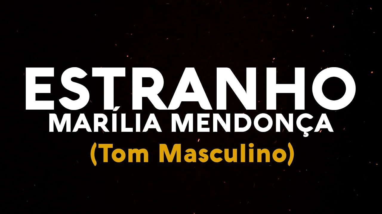 KARAOK&Ecirc; | Mar&iacute;lia Mendon&ccedil;a - Estranho | Playback (TOM MASCULINO)