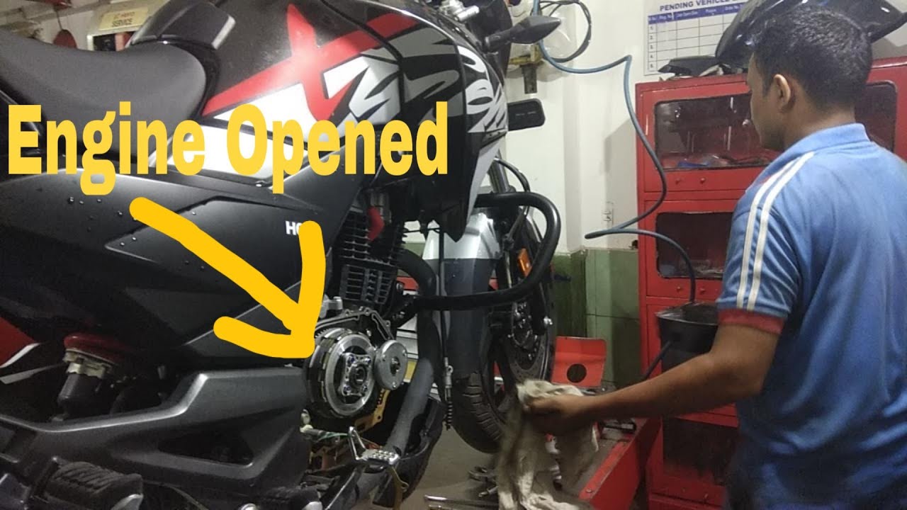 Hero Xtreme 200r engine open @ 1000kms
