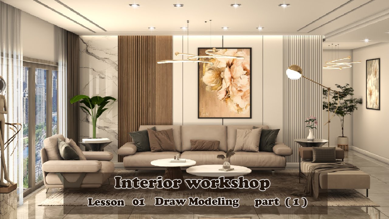 الجزء الأول من 👈 Interior Workshop 3dsmax & Vray | Lesson ( 01 ) | Draw Modeling