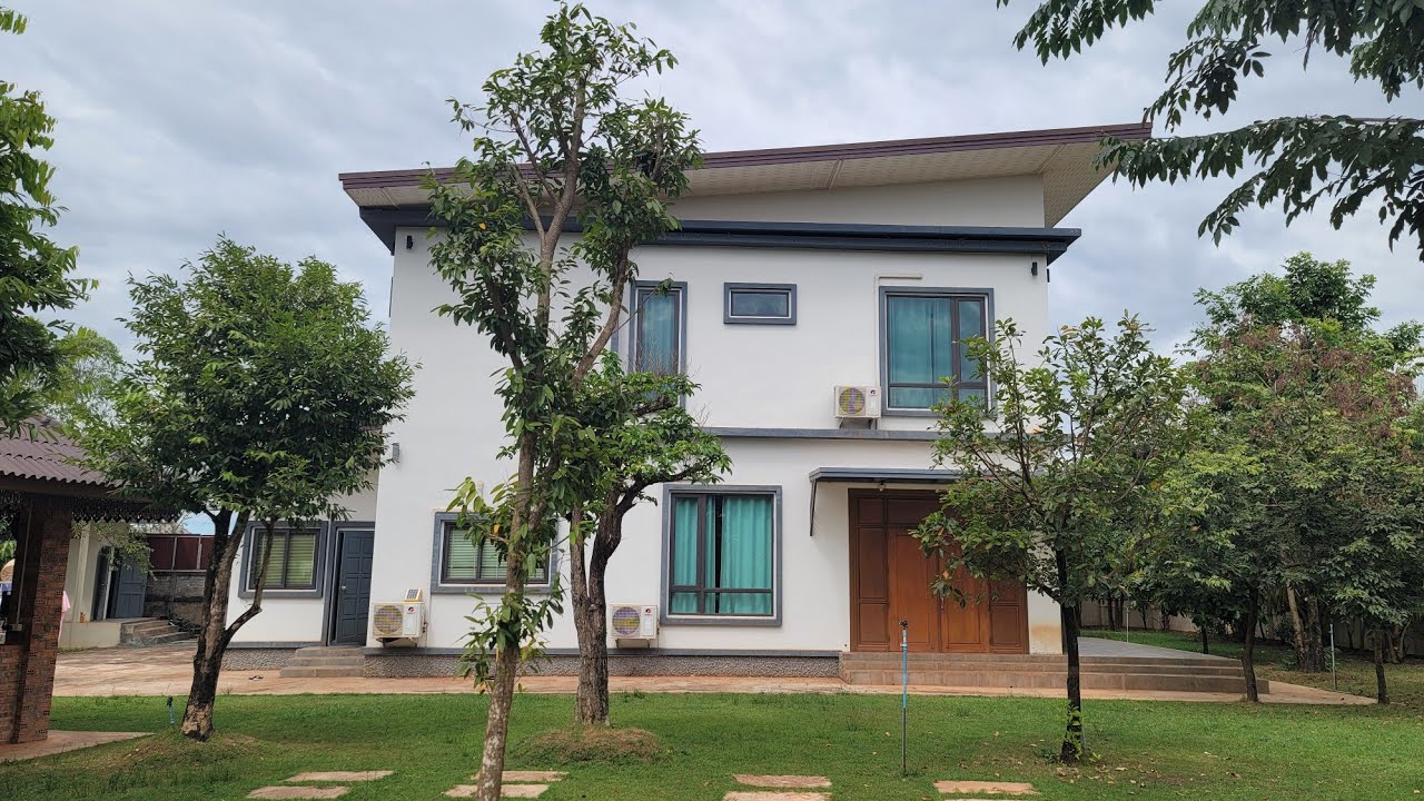 I stay at this beautiful house in Laos
