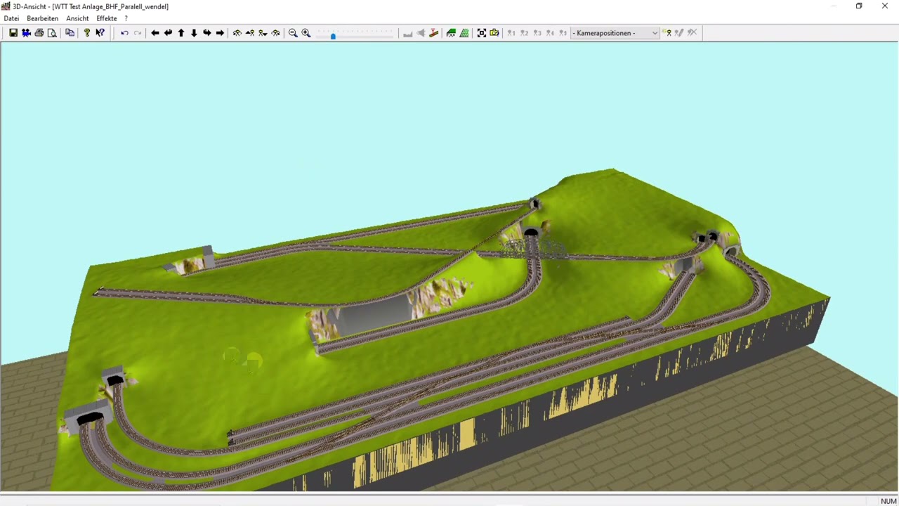 Michas WinTrack Tutorials Folge 05: Der erste kleine Bahnhof, sowie ein Parallelkreis entsteht.