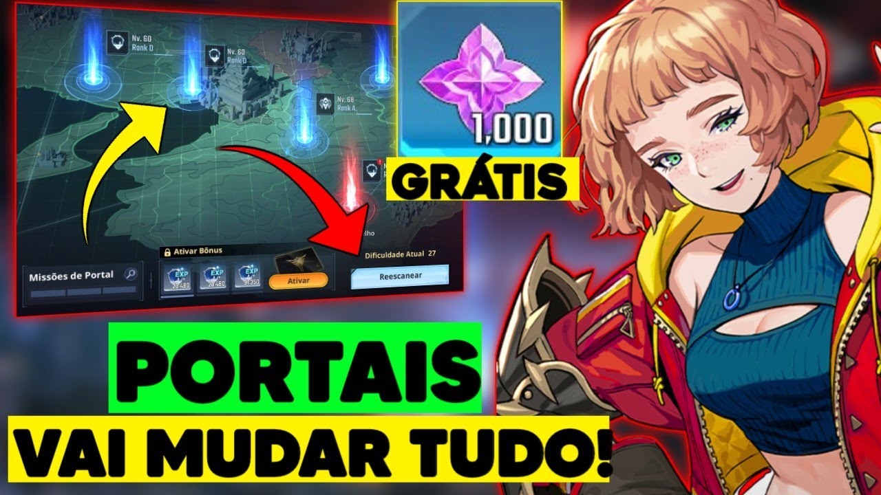 1K NÚCLEOS GRÁTIS! MUDANÇAS NOS PORTAIS -  Solo Leveling Arise