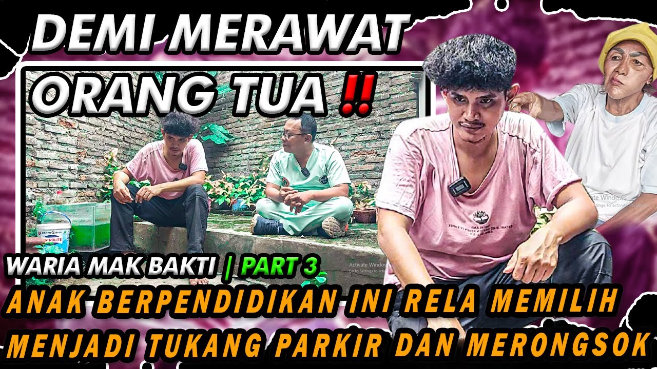 PEMUDA TAMPAN INI RELA MENJADI TUKANG PARKIR DAN MERONGSOK DEMI BERTAHAN HIDUP