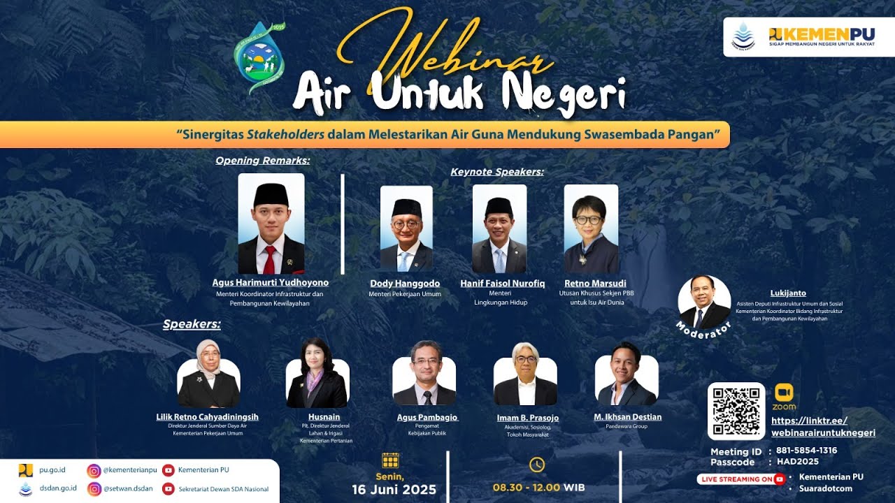 Webinar dalam rangka HARI AIR DUNIA ke-33 Tahun 2025