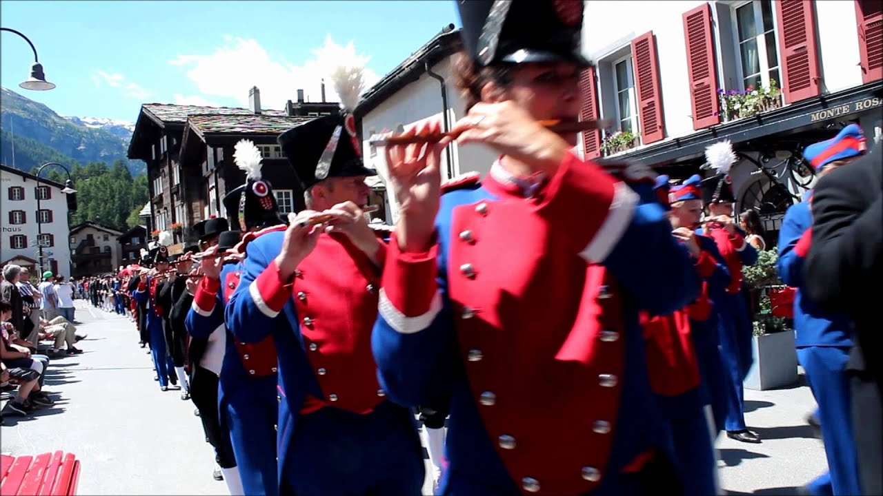 71. Oberwalliser Tambouren- & Pfeiferfest in Zermatt Teil 1