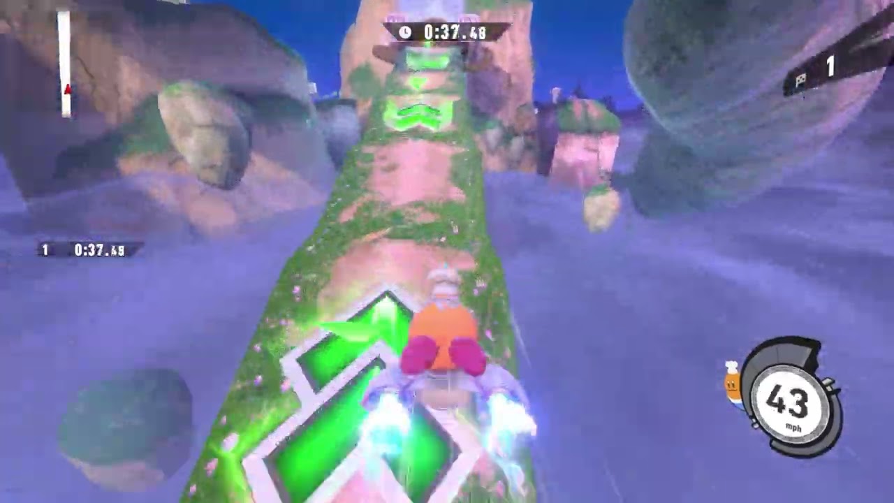 Kirby Air Riders - Air Ride Free Run: Celestial Valley with Chef Kawasaki