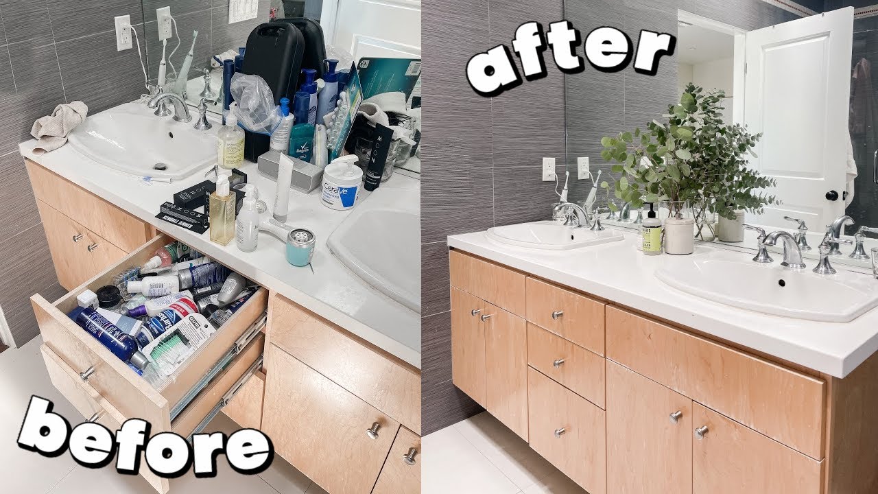 cleaning my *nasty* bathroom (don't judge me i'm depressed)