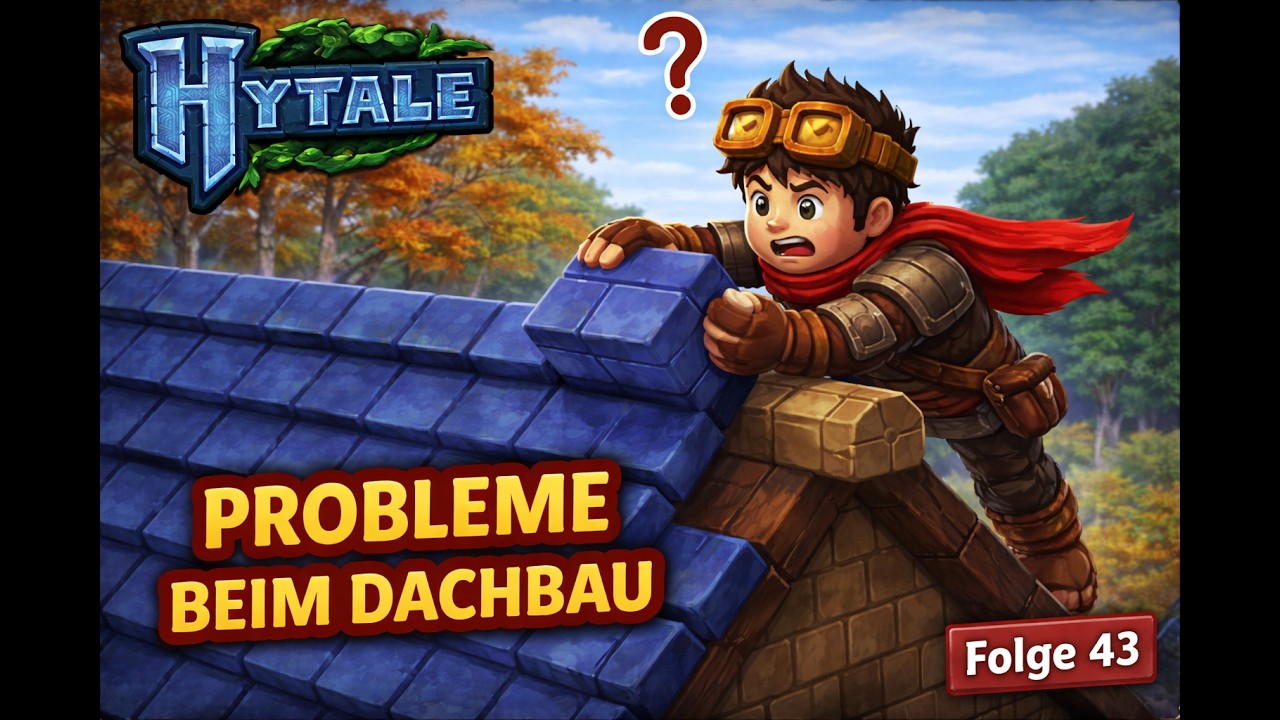 Hytale Folge 43 – Dachbau gescheitert… Zeit für ein neues Abenteuer