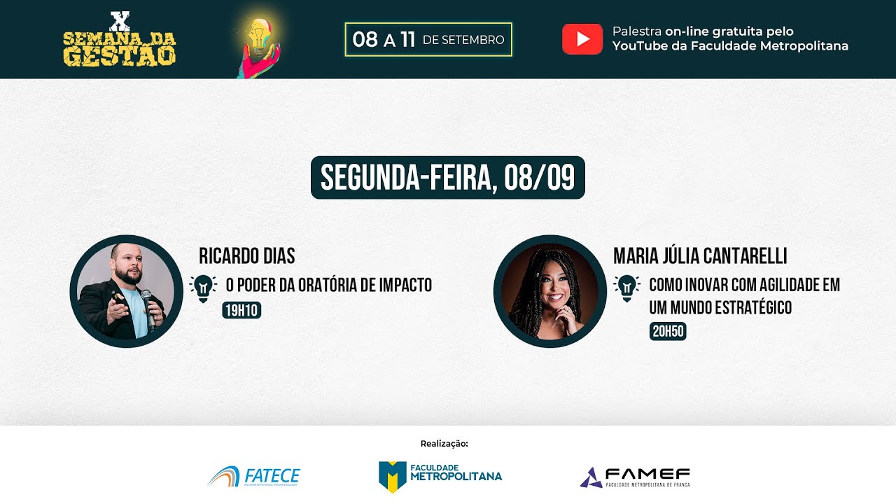 Dia 1 -  X Semana da Gestão
