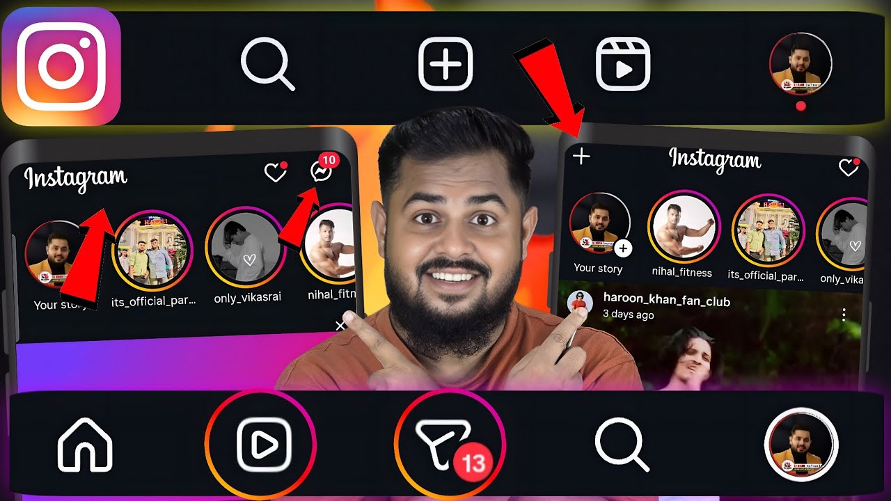 Instagram New Update 🔥[ New Update ] Right Left Icon Change | Old vs New Instagram Layout 2025