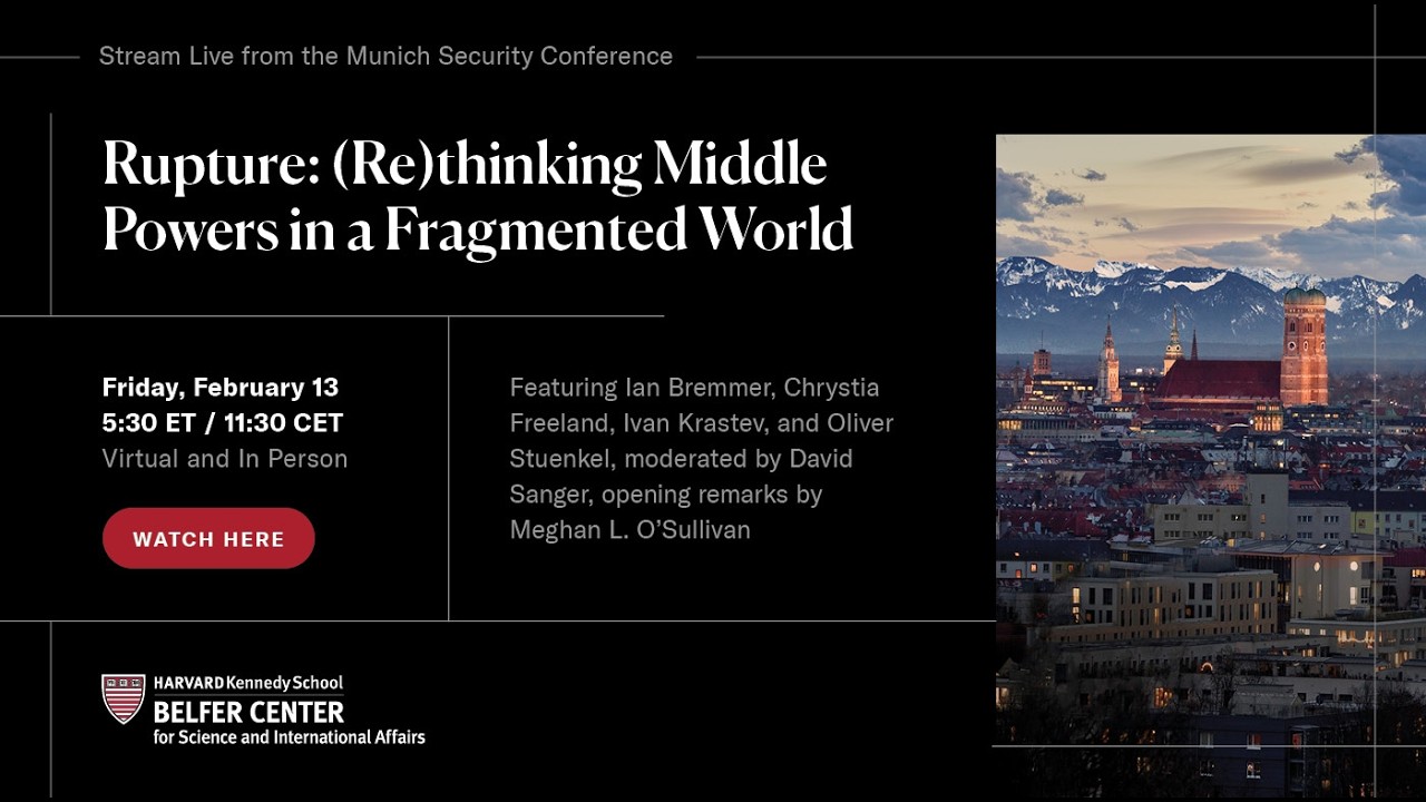Middle Powers in a Fragmented World | Ian Bremmer, Chrystia Freeland | Munich Security Conference