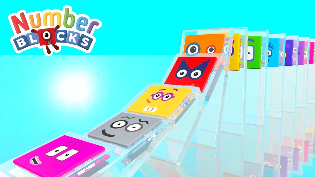 Practice Number Recognition 1 to 100 for Preschoolers with Linking Cubes on Glass Board (Colorful Le