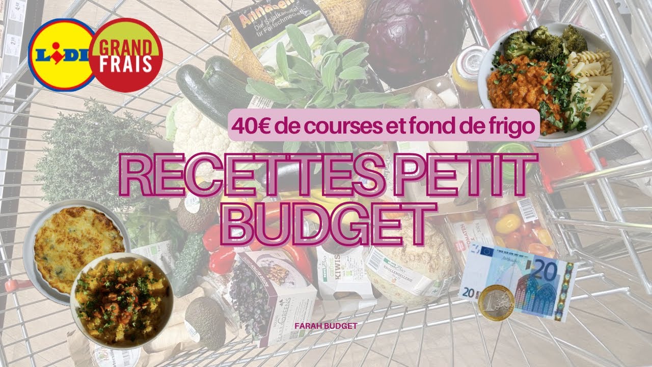  42€ de courses et mes repas de la semaine 