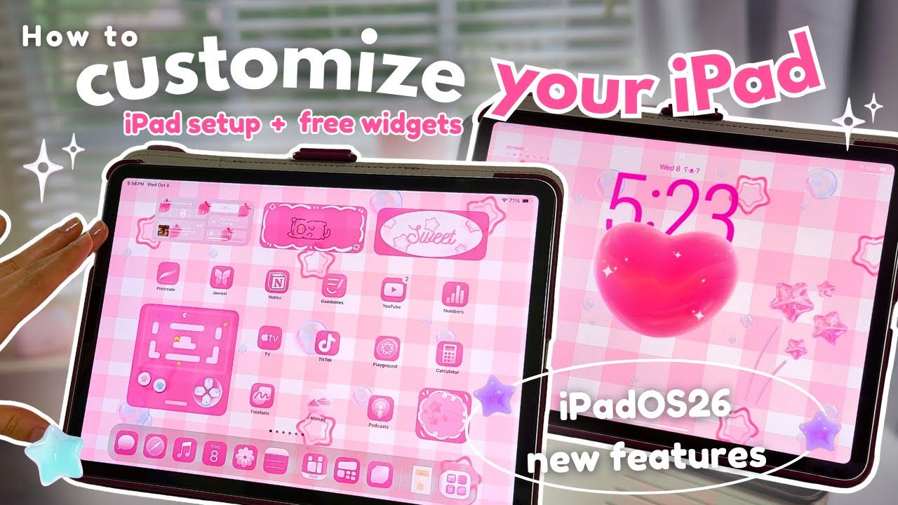как настроить свой iPad 🌷 | просто и мило 🧸 Учебник по настройке iPadOS 26 | виджеты, иконки 💖