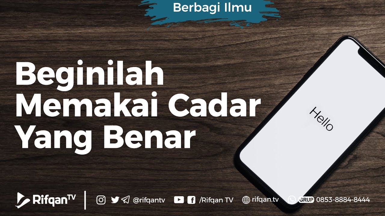 Beginilah Memakai Cadar Yang Benar - Ustadz Ahmad Zainuddin Al-Banjary