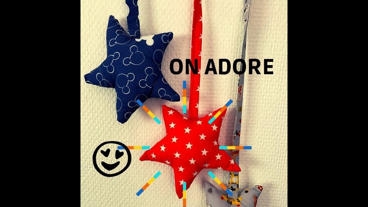 TUTO + PATRON - Comment coudre une étoile en tissu pour décoration de Noël ou autre DIY -