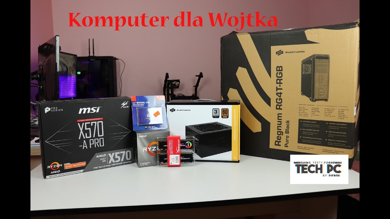 Komputer dla Wojtka - Ryzen 5 3600 & MSI X570 A PRO-TechPC