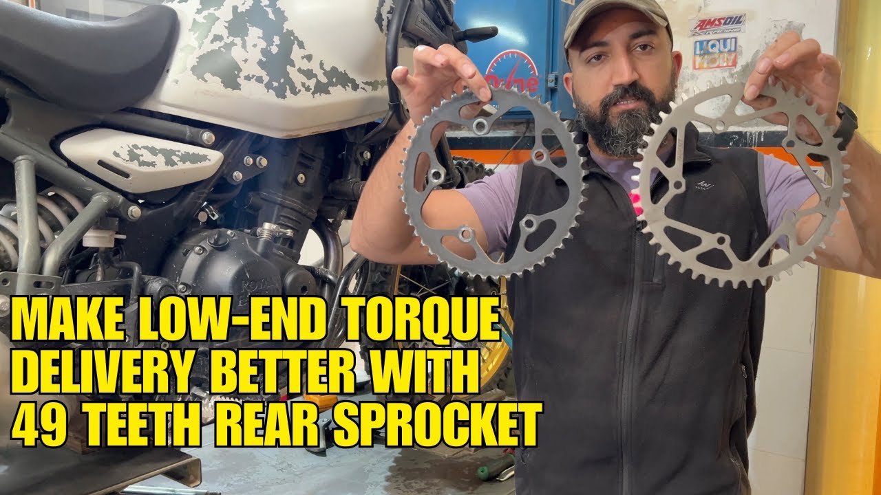 Himalayan 450's Low-End Torque Delivery Improved With 49 Teeth Rear Sprocket