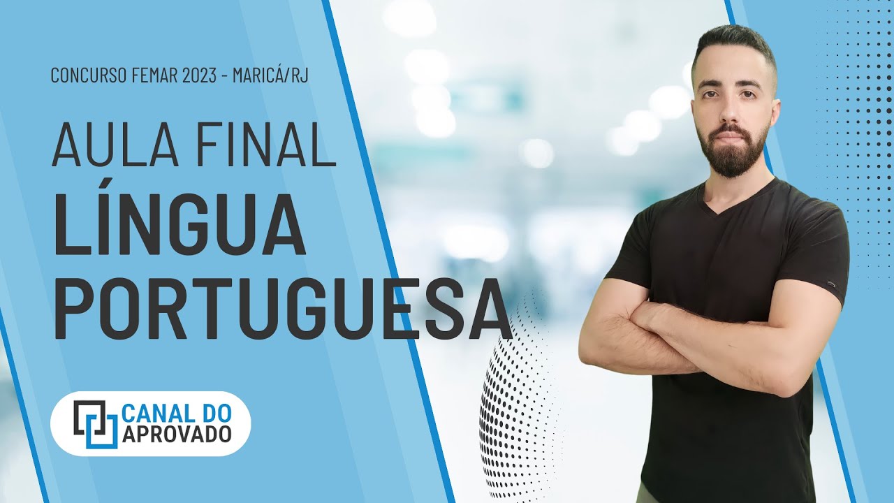 LINGUA PORTUGUESA #05 - CONCURSO MARICÁ RJ - FEMAR - FAZENDA NITERÓI - COSEAC/UFF - CURSO GRATUITO