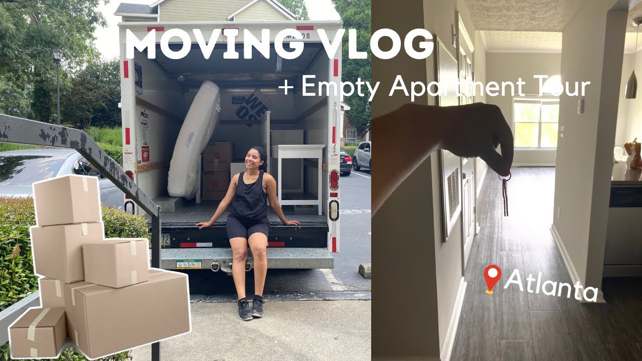 Moving into my NEW Atlanta Apartment + Empty Apartment Tour | Moving Vlog 2021
