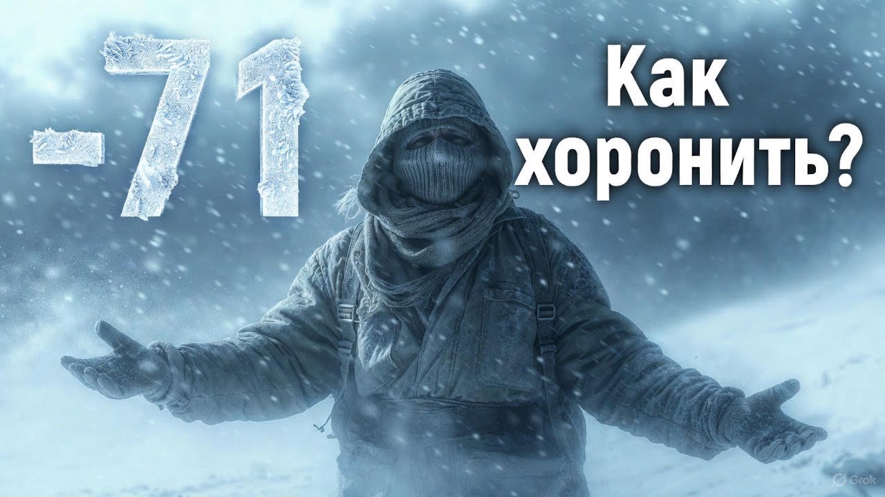 Оймякон -71. Как хоронят людей. #facts  Oymyakon: permafrost. How people are buried.