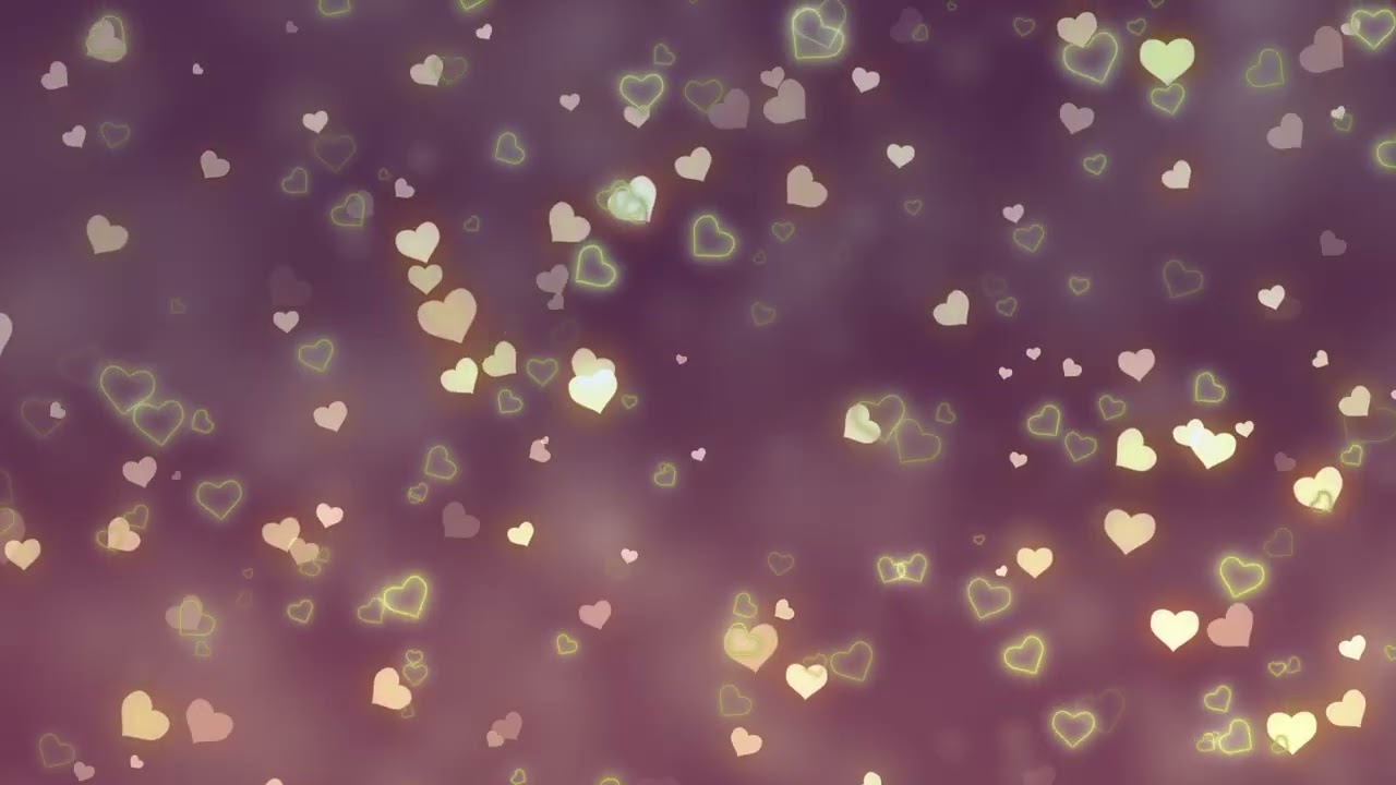 4K Screensaver | Animated Glowing Heart Particles Romantic – Psychedelic VJ Loop (No Sound)