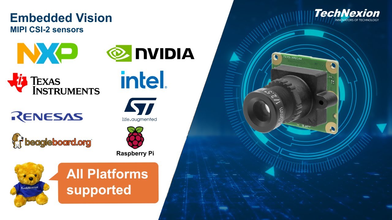 TechNexion MIPI CSI-2 Camera Sensor Multi Platform Support
