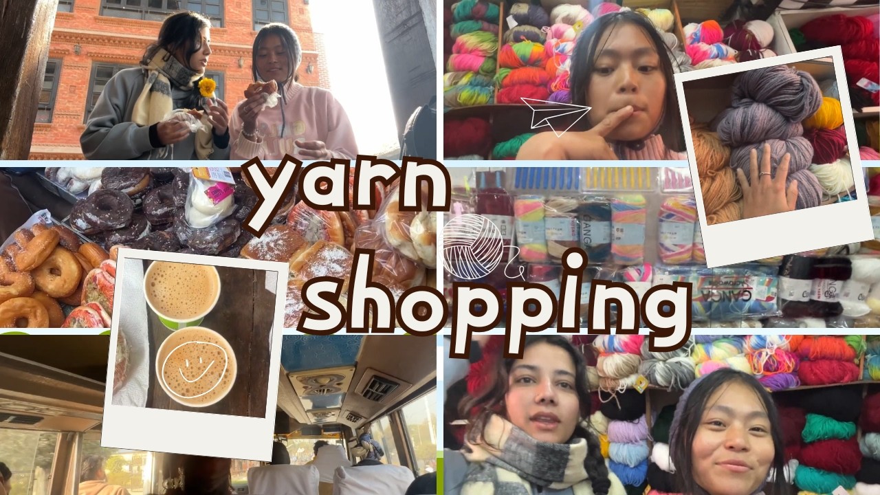 Went to buy yarn with Kafle 🦕. A memorable day !!
