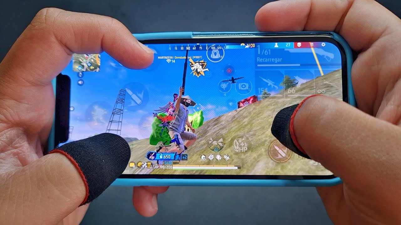 HANDCAM Solo x Squad Free Fire Mobile! Iphone 12 
