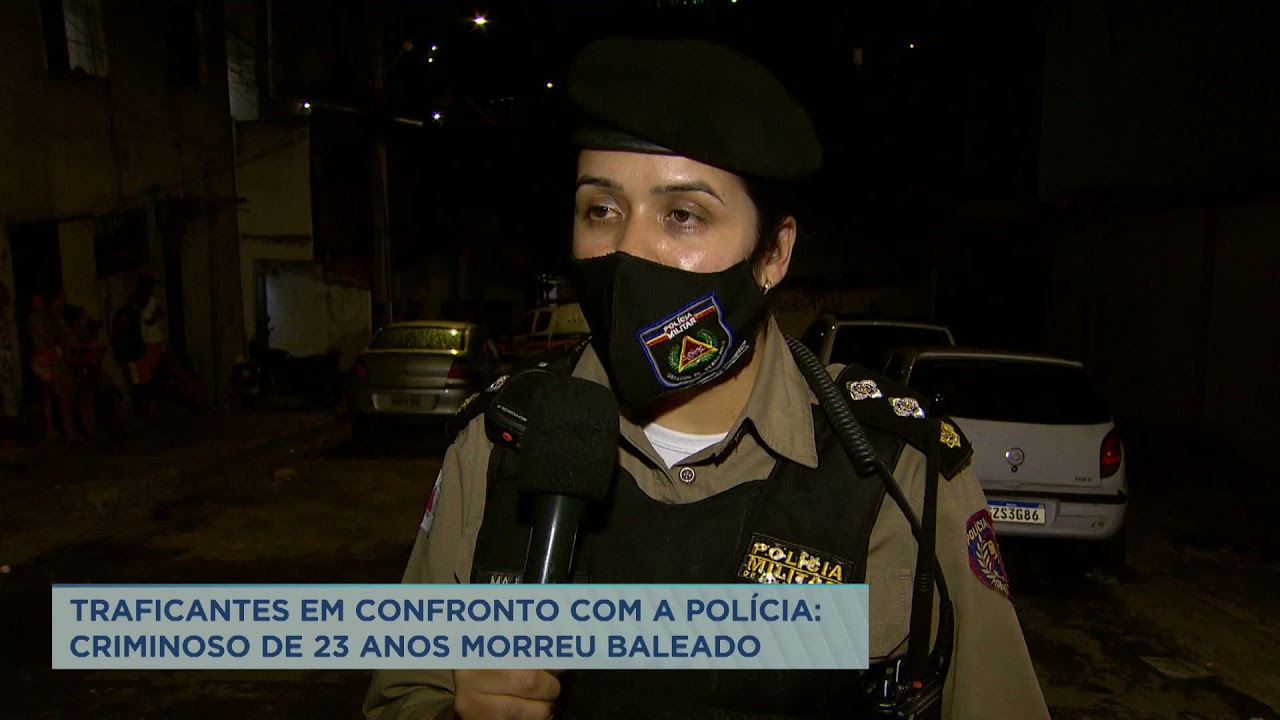 Suspeito de 23 anos morre baleado durante confronto com a polícia