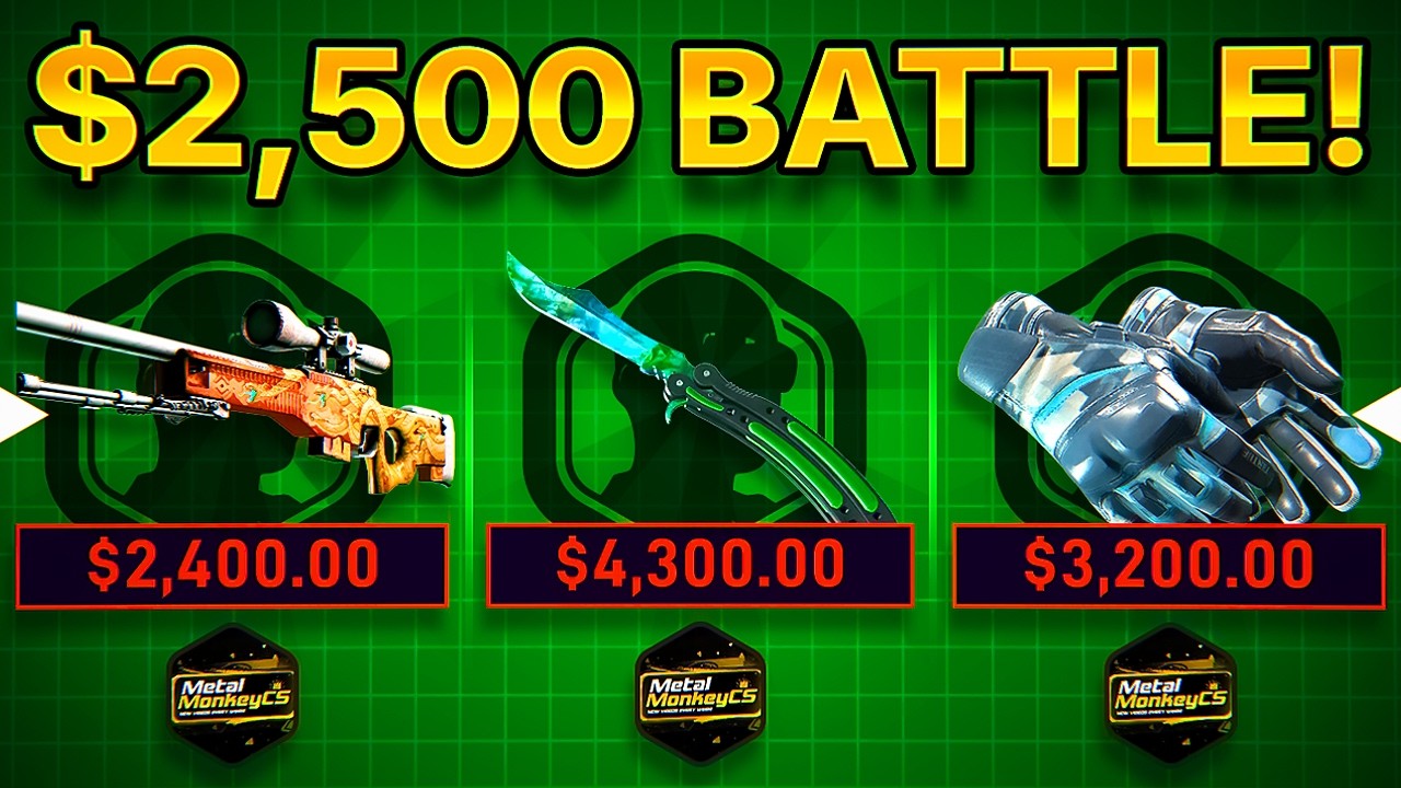 БЕЗУМНАЯ БИТВА 5 НА 5 ЗА 2500$!