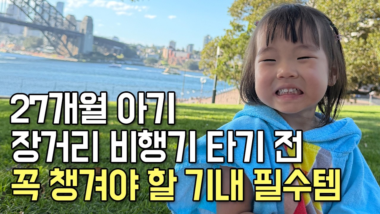 27개월 아기 장시간 비행 ✈️ 기저귀 분유 떼니 더한게 등장.. 기내 필수 준비물 10가지