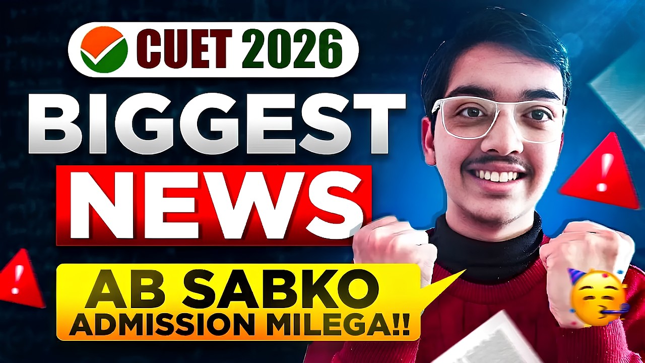 BIGGEST NEWS for CUET 2026!🔥| DU Counselling Simplified 😱