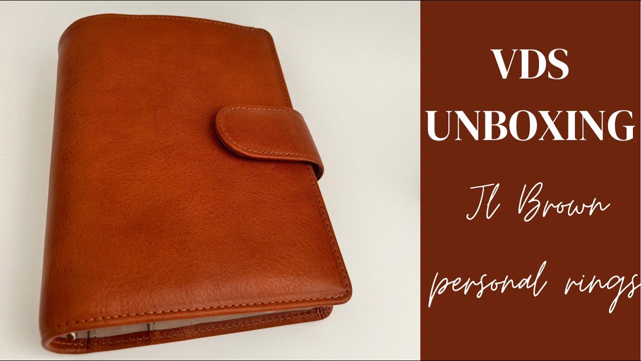 VanderSpek Planner Unboxing 25mm Personal Rings | Janet Leather Brown/ Velvet Sand | FCC inserts
