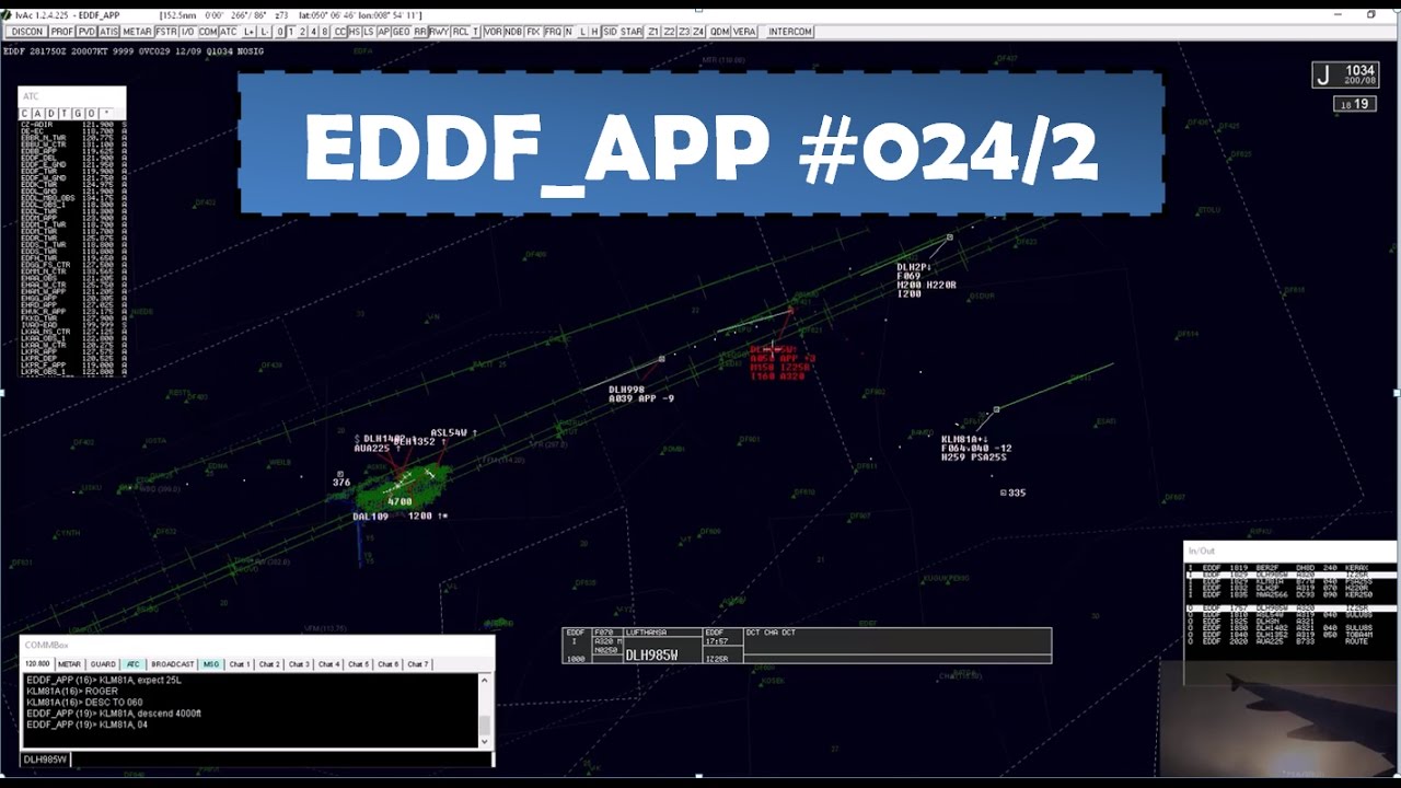 EDDF_APP!! Endlich Langen Radar auf IVAO #024 Part 2/2 [HD]