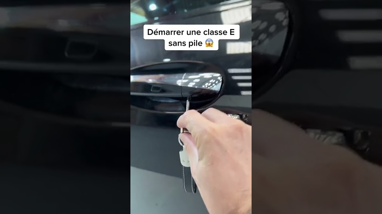 D&eacute;marrer une Mercedes classe e sans pile 😱🧐. #williamcommercial