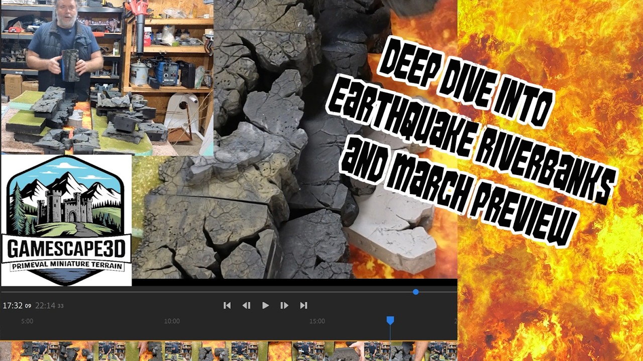Deeper Look at Earthquake/ Underdark River Banks and some upcoming cliff block stackers in March.