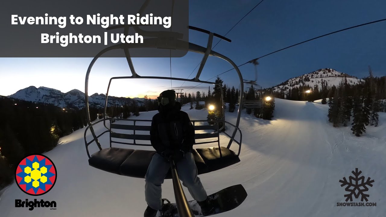 BRIGHTON SKI RESORT | Night Riding | Utah