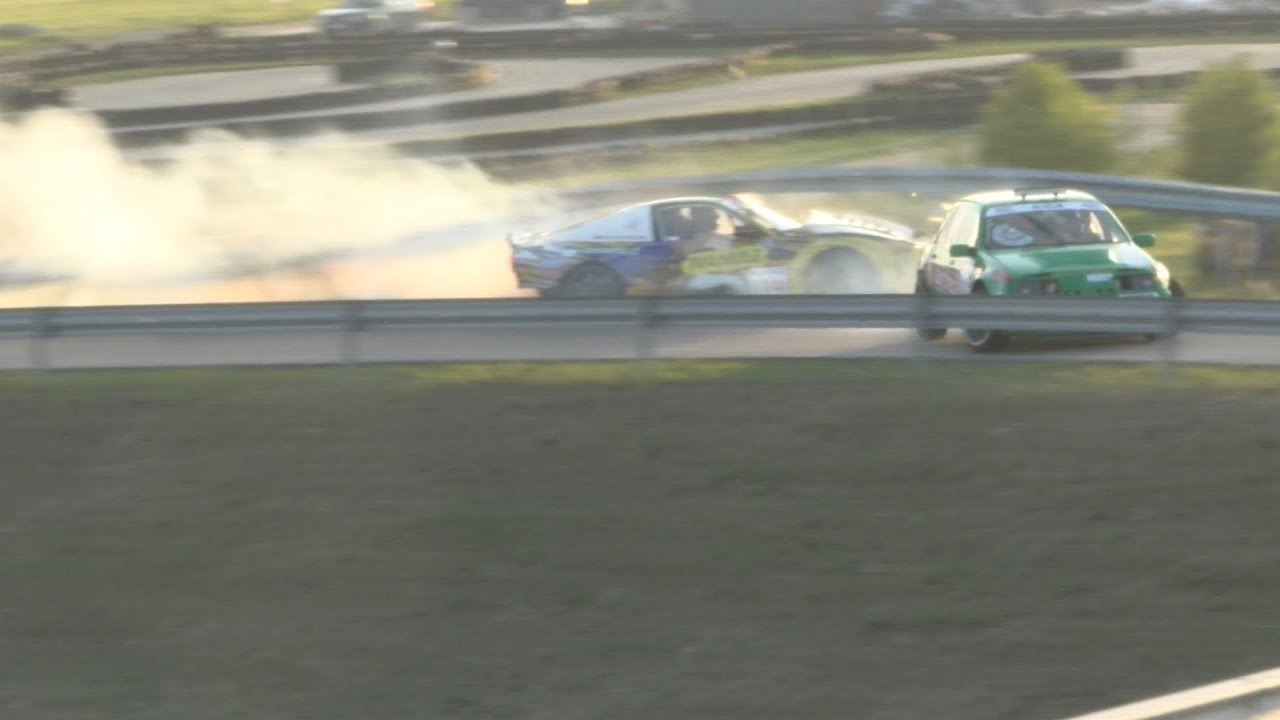 Nissan 200SX drift crash in Palanga