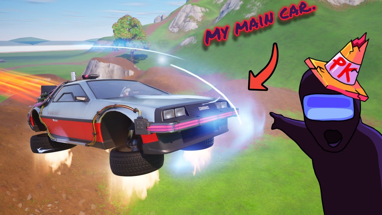 Using the DeLorean Time Machine in Fortnite