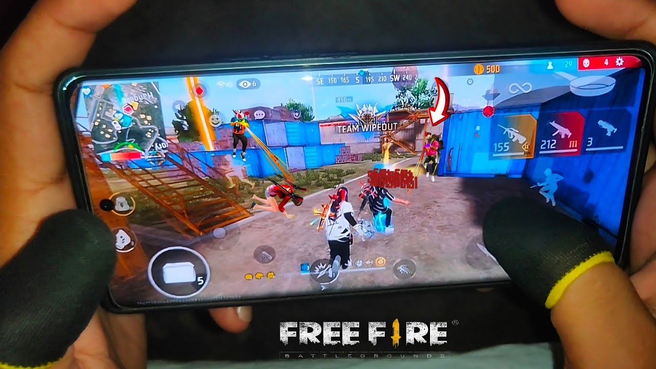 Free Fire Handcam Solo Vs Squad black colour FF 