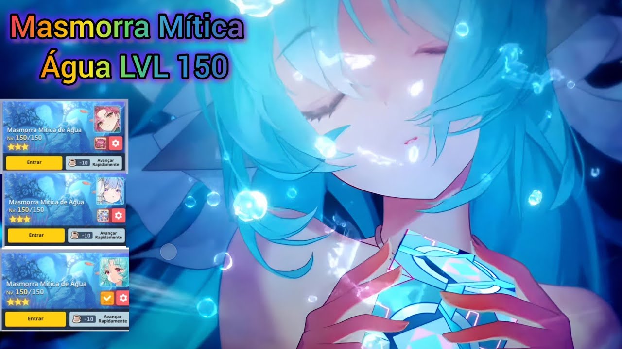 Guardian Tales | Masmorra Mítica de Água LVL 150 [Normal] [Desafio] 💧💧