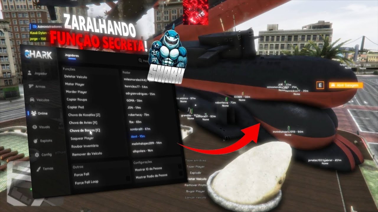 USANDO A FUNÇÃO MAIS ROUBADA DO SHARK MENU 😈